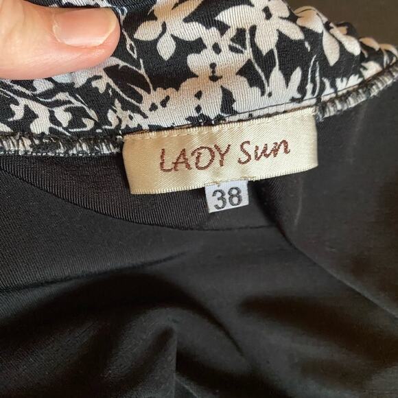 Lady Sun Women's M Cottage 2 Piece Skirt Blouse Set Career Office Classic Retro - Picture 5 of 10